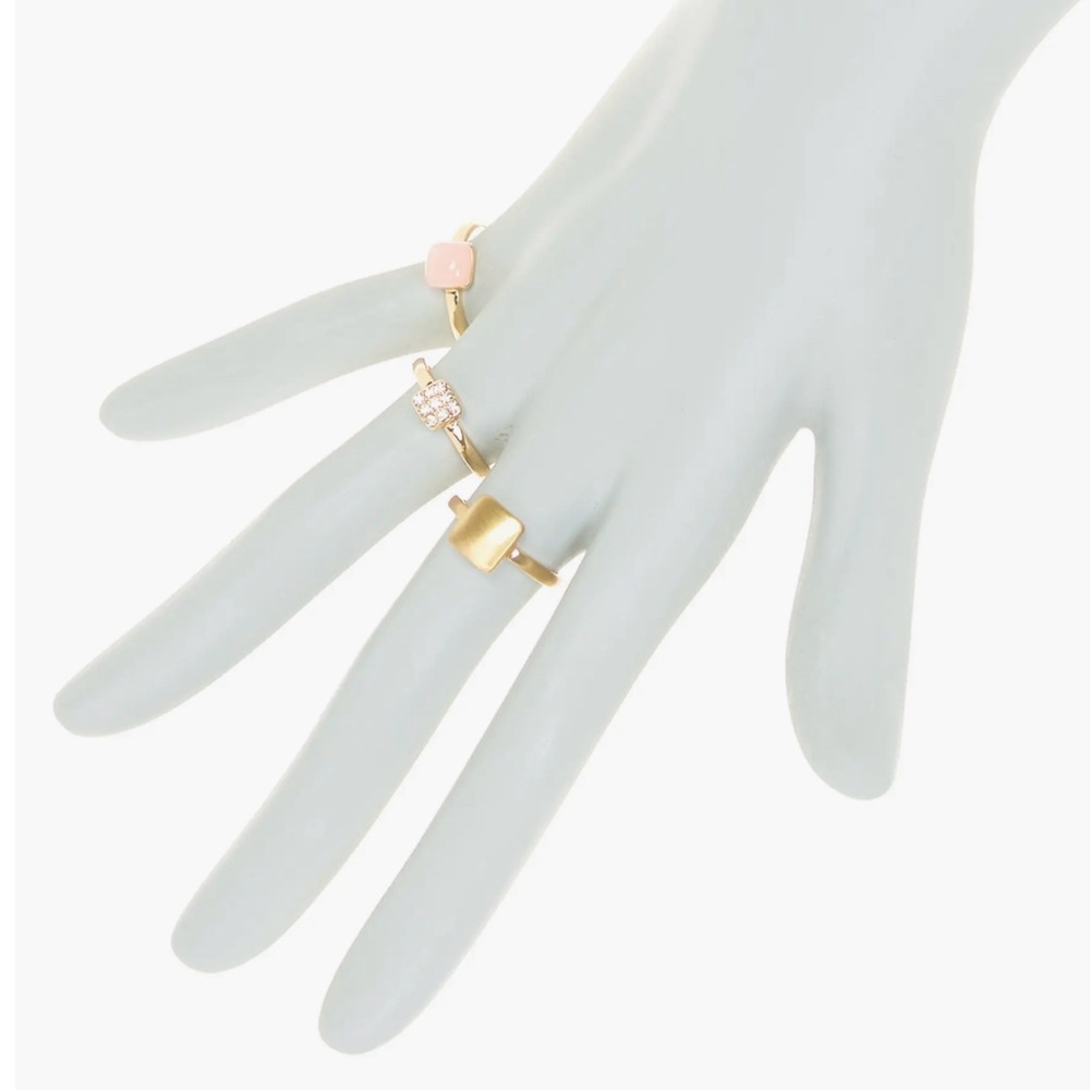 Resin and Metal Stack 3-Piece Ring Set - Nordstrom Rack(NWT)